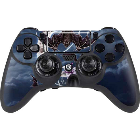 Gothic Moon with Bats and Flowers by Sarah Richter PlayStation PS4 Skins